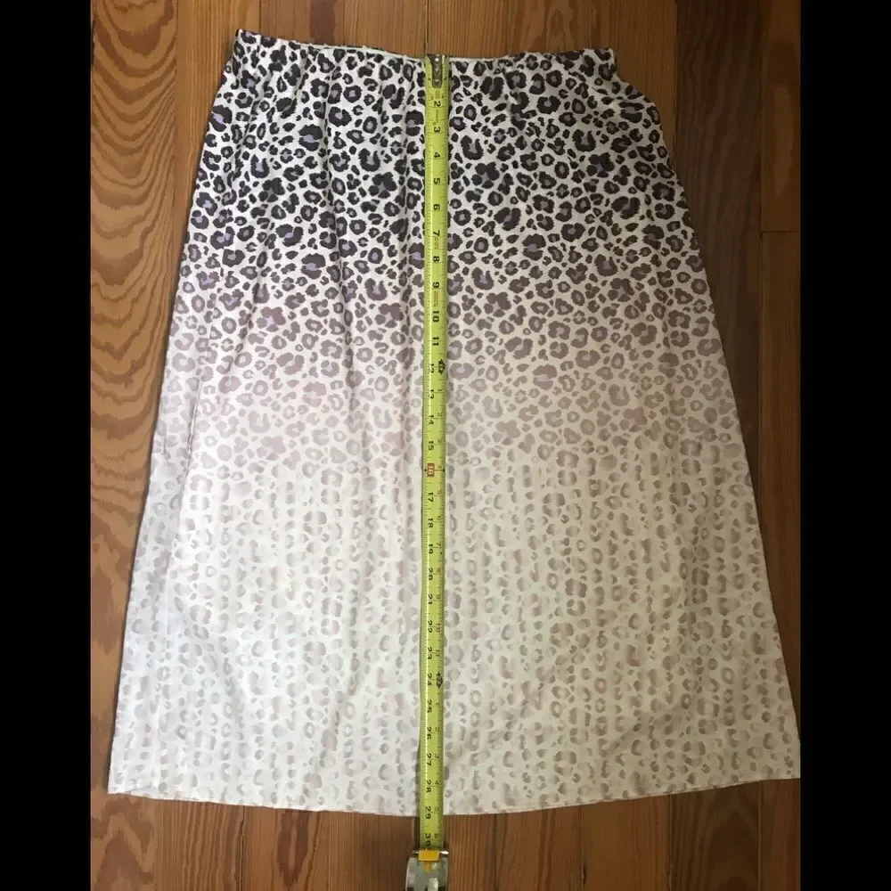 NWT Leopard Print Ombré Skirt